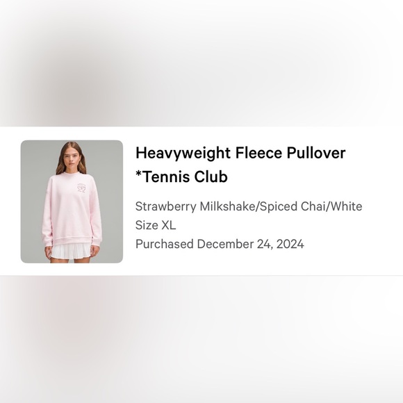 Heavyweight Fleece
Pullover *Tennis Club - Picture 10 of 10